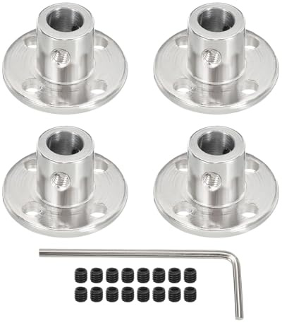 QUARKZMAN Accoppiamento Rigido a Flangia H12 x D10 per Albero Motore, Diametro Interno 6mm, Connettore Motore per Parti Fai-Da-Te