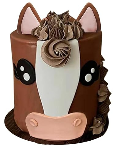 Horse Cake Topper Big Horse Face Cake Topper for 2 to 7 Inch High Cake