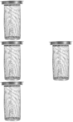 TOPBATHY 4 Stück Teesieb Wasserkessel Teekessel Filter Tee-ei Teekrug Wasserkocher Ersatz-ei Für Teekannen Sieb Hausbedarf Teezubehör Rostfreier Stahl Gittergewebe Tasse