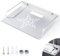 TOATELU Soporte de pared universal para router, estante de pared pequeño para proyector, estante de pared multiusos, para caja de TV, router, decodificador, mini PC, accesorios de TV (plata)