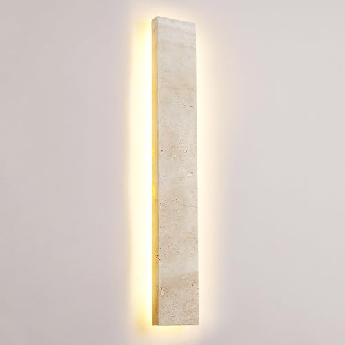 Lampade da parete for patio esterno Liner LED Esterno Impermeabile Applique da parete Moderna in pietra naturale Marmo Lampada da parete for portico anteriore Esterno Lampada da parete a striscia lung