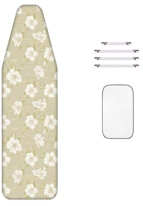 WTAIS Extra Großer Bügeltischbezug, Baumwolle - Hochwertige Stoffkonstruktion, Verdickt - 2-Lagen-Design, für Dampfbügelbrett XL150X60cm