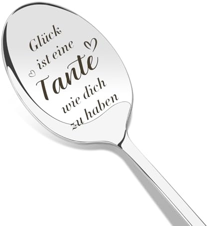 Beste Tante Geschenk Löffel Kaffeelöffel Mit Gravur von Nichte Neffe Geburtstagsgeschenk Muttertagsgeschenke Ostergeschenke WeihnachtsGeschenke Thanksgiving-Geschenk Valentinstag Geschenke für Tante
