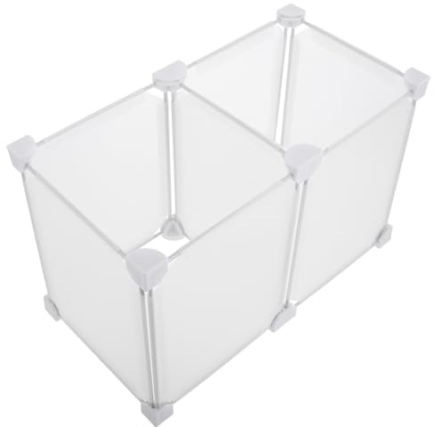 Panier de Rangement en Plastique Blanc pour Congélateur, Séparation | Organisation Pratique pour Réfrigérateurs et Zones de Stockage, Installation Facile, Design Multifonction, Tri Simple