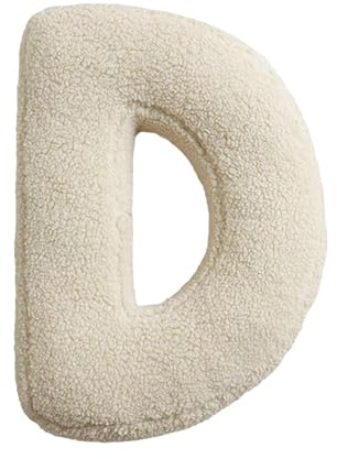 Almohadas de felpa con letras del alfabeto inglés, almohada de abrazo con letra inicial de la A a la Z, cojín decorativo para sofá de habitación, sofá, cama, suelo y coche, elige una letra que