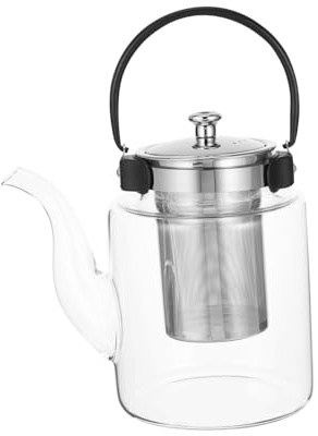 Gatuida Tetera De Transparente Colador Resistente Al Calor Tetera De Gran Capacidad Para Jarra De Agua Para Preparar Té Casa Oficina