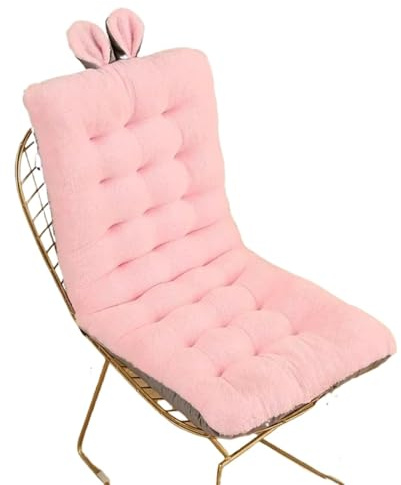 USOHJZ Deckchair Cushion Plush Cushion Rocking Chair Cushion Outdoor Garden Chair Pads Sun Lounger Cushion Chair Home Decorative Outdoor Cushions For Chairs(Pink,45x100cm)