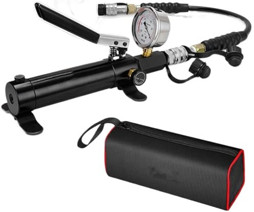 Spalmaflange idraulico portatile Splitter, Pompa idraulica manuale 10000 psi 175 cc Capacità olio 70 cm Tubo flessibile con manometro e valvola di ritorno dell'olio