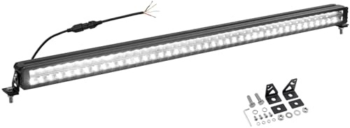 AUTOUTLET LED Driving Light Bar, 44 LED Zusatzscheinwerfer 10V-48V mit ECE Zulassung, 25200LM Arbeitsscheinwerfer IP67 Wasserdicht Bar Offroad Fernlicht Positionslicht für LKW NKW SUV - Zweireihig