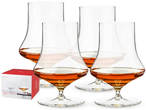Spiegelau Willsberger Whiskey Glasses Set of 4 - Elegant German-Made Crystal Glassware, Scotch, Brandy & Bourbon Glasses, Housewarming & Birthday Gifts for Men, Home Bar Accessories, 12.9 oz