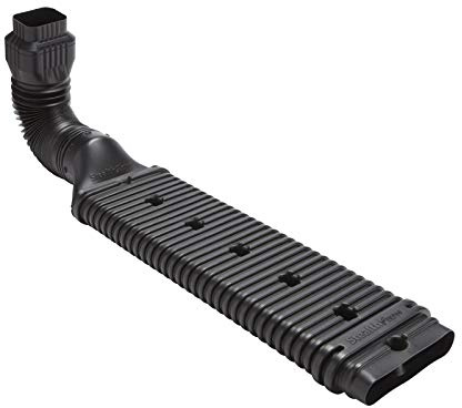 Amerimax StealthFlow 4.75 in. H x 7.25 in. W x 38 in. L Black Vinyl K Downspout Extension