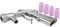 Pistolet de Sablage à Air Comprimé avec 4 Buses en Céramique Pistolet Sablage Pneumatique Kit 60-120PSI Pistolet à Sable