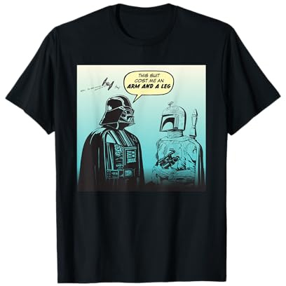 Star Wars Funny Darth Vader and Boba Fett Comic T-Shirt