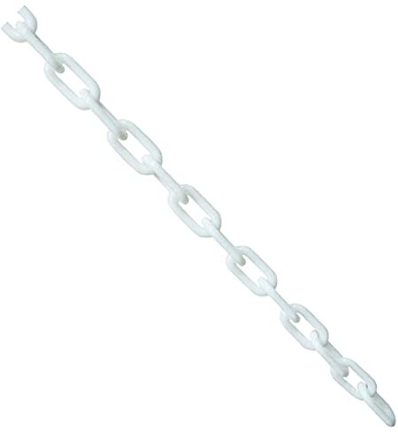 1 Stück 6mm Absperrkette Kunststoff Hochfeste Plastikbarrierekette Farben Warnkette Plastikkette Parkplatzsperre 5m / 10m