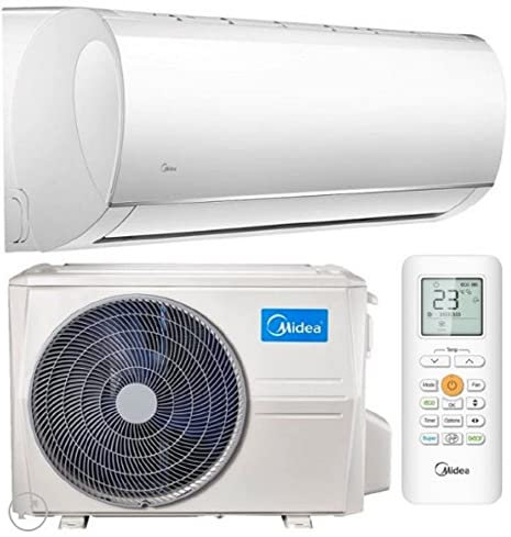 Condizionatore climatizzatore monosplit fisso 12000 btu classe di efficienza energetica A+++ con telecomando Gas R32 MIDEA