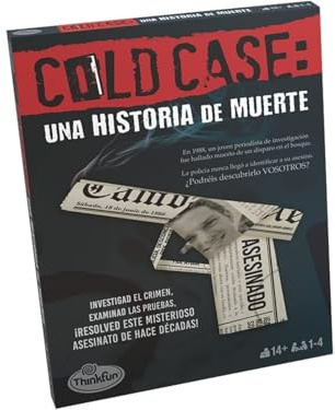 ThinkFun - Scape Room Cold Case 1 | Juegos De Mesa Adulto | Juego De Mesa Resolver Crimen | Asesinato para Principiantes | Casos Policiales Resolver Juegos | Edición En Español