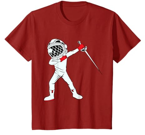 Dabbing Fencer - Ropa para amantes de la esgrima de dibujos animados Camiseta