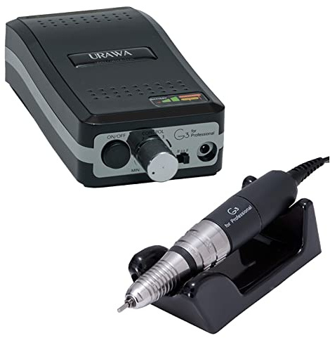 [Upower] G3 Professionelle Nagelbohrmaschine, 20000 U/min Elektrische Feile für Nägel, Wiederaufladbare Tragbare Nagelmaschine, Geräuscharm & geringe Vibration (Made in Japan) Produziert von URAWA