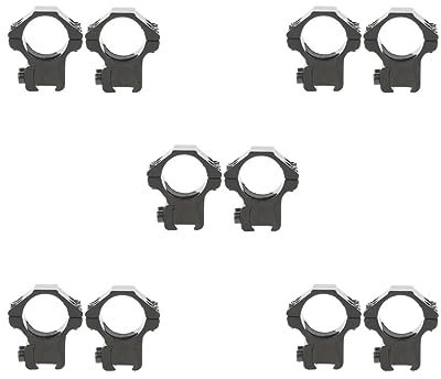 5 set of 25.4mm 1 Scope Mount Rings Fits 11mm Dovetail Rail Flashlight Low Profile