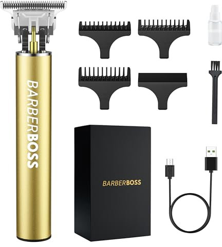 Barberboss Tagliacapelli da uomo e tagliacapelli senza fili Uomo: Tagliacapelli per uomo Taglio di capelli, Trimmer per capelli da uomo Rifinitore di precisione QR-2070