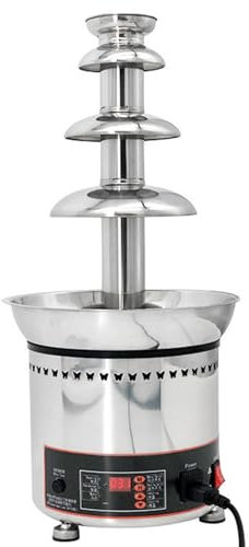 Máquina de fuente de chocolate para fiesta, máquina de fuente de chocolate caliente de acero inoxidable de 4/5/6/7 niveles, fuente de fondue de chocolate para bodas, fiestas de empresa,4layer