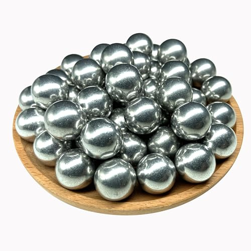 Alien Play 50 x 68 Caliber Self Defense Balls, Hard .68 Cal Aluminum Paintballs Fit for Byrna SD LE/TCR Salt Supply S2/Pistelle X-68, 7.3 Grams Solid Alu Balls for Home Defense and Plinking