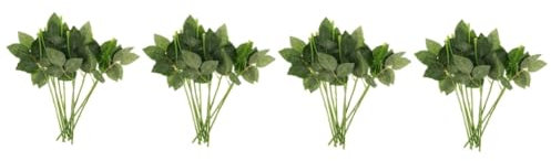 IMIKEYA 40 STK Künstlicher Blumenpfahl Künstliche Blumen Blumenpicks Mit Blättern Dekorative Blumenstiele Grüne Stiele Blütenstiele Picks DIY Liefert Nelke Plastik Hochzeit