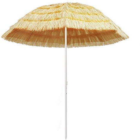 Rantry Casa Ombrellone da Spiaggia 240 cm in Stile Hawaiano, Mobili per Casa Interno Esterno Salotto Camera da Letto