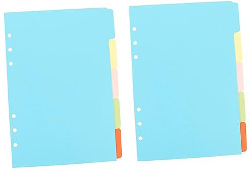 Tofficu 10stücke Teiliges Bunte Ordner-trennblätter Mit Beschriftbaren Reitern Farbige Registerseiten Zur Klaren Dokumenten Notizbuch-organisation Für Büro Schule Und Persönliche Nutzung
