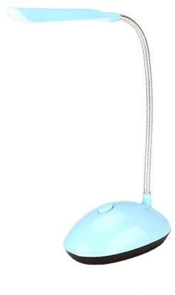 WIPPWER Table Lamp for Bedroom AAA Battery Powered LED Desk Lamp Study Book Lights Bedside Lamp Reading Lamp Student Office Lamp Table(Blue)
