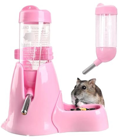 Hamster Trinkflasche, Kaninchen Trinkflasche, Hasen Trinkflasche, 80ml, Trinkflasche Kaninchen, Trinkflasche Meerschweinchen, für Hamster, Frettchen und Viele Andere Kleine Tiere