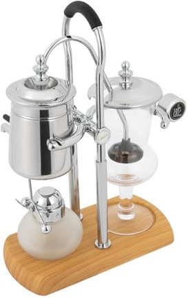 Kaffeemaschine, Siphon Kaffeemaschine Mit 180° Schwenkbarem Wasserhahn, Antik Handgebrühten Kaffee Teekannen Abnehmbar Vakuum-Kaffeebereiter Für Gewerblichen Und Privaten Gebrauch, Extraktionswerkzeug