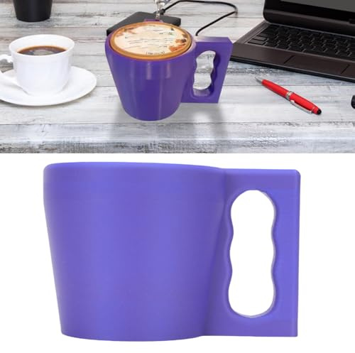 Porte-pinte à la crème glacée, porte-tasse à pinte de crème glacée avec cuillère et poignée à doprophe, manche de récipient à pinte de crème glacée pour le dessert glacé au yogourt (Purple)