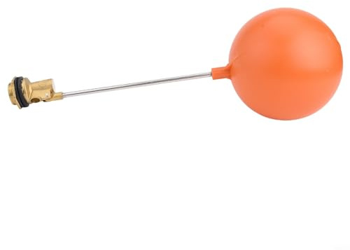 Rehoetom Wassertank-Schwimmerventil, Messingkörper mit ABS-Kunststoffkugel, 1,9 cm DN20, 2,5 cm DN25-Größen, auslaufsichere Gummidichtung für Spülkästen und Pumpen (DN25)