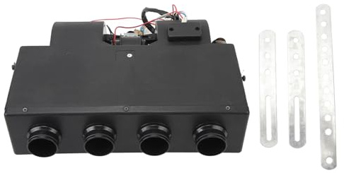 Ensemble d'évaporateur AC pour voiture, unité de climatisation universelle pour chauffage de l'eau sous le tableau de bord avec moteur de ventilateur puissant pour voitures, (24V)