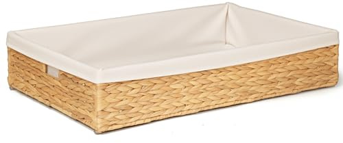 Klippehop Unterbett Aufbewahrungsbox (Natur - Wasserhyazinthe, Ohne Deckel)