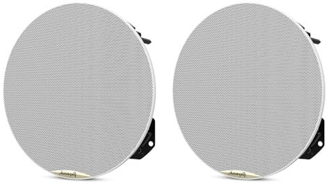 Audibax Casse Spitir CM508-BT, Casse da Incasso Muro/Soffitto Bianche bluetooht 5.25, Grande potenza da 30W, Colore: Bianco, Retina Metallica