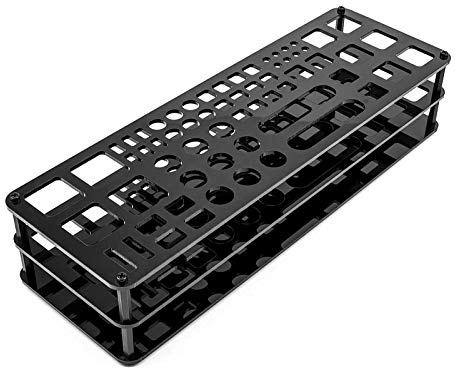 Auto-plaza Screwdriver Organizers Screwdriver Storage Rack, 63 Holes Multi-Function Acrylic Tool Stand, Hex Cross Screw Driver RC Tools Kit Organizers Workshop Tools