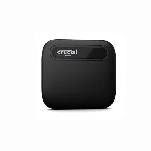 Crucial X6 da 500GB SSD Portatile - Fino a 540MB/s - PC e Mac - Unità a Stato Solido Esterna USB-C, USB 3.2 - CT500X6SSD9