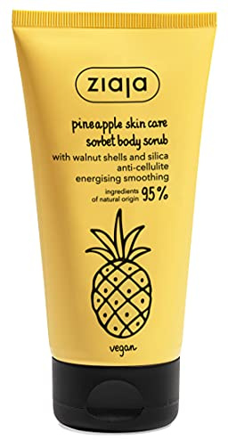 Ziaja Piña Exfoliante corporal anticelulítico con cáscaras de nuez y sílice, 160ml