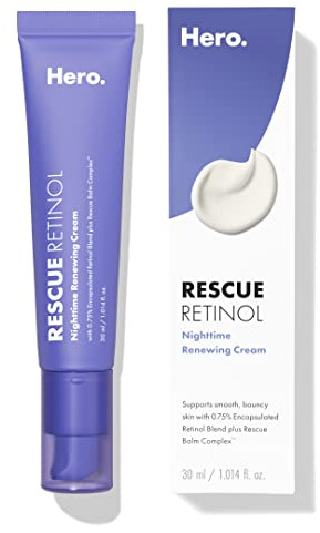 HERO COSMETICS Rescue Retinol Nighttime Renewing Retinol Cream, 1 Fl Oz