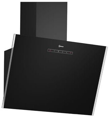 NEFF D63IDK1S0, N 30, Wandesse, Dunstabzugshaube zur Wandmontage, 60cm breit, Intensivstufe, LED-Beleuchtung, Touch Control, Metallfettfilter, Schwarz