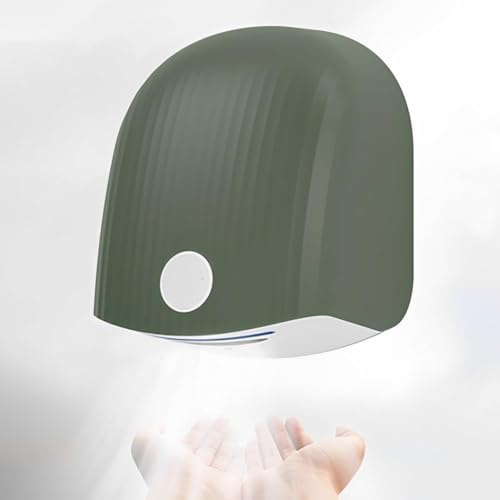 Asciugamani Elettrico, Asciugamani Commerciali Con Sensore Intelligente Da 1200 W, Asciugamani Automatici Con Sensore, Asciugamani A Parete E A Basso Rumore For Centri Commerciali, Ristoranti(Green)
