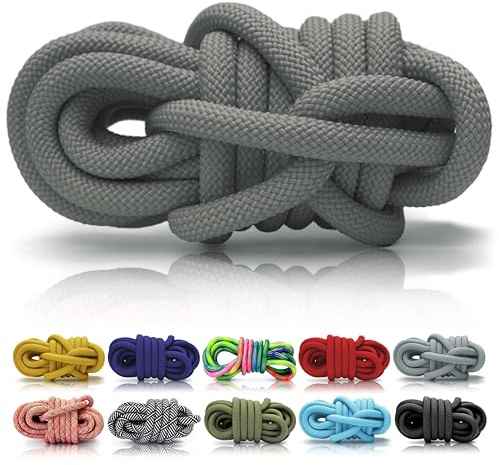 Ganzoo PPM Seil 5 m am Stück 10 mm Dunkelgrau, geflochtenes Tauwerk aus Polypropylen Multifilem für Hundeleine und Halsband DIY, Takeln, Flechten, Knoten, Schlüsselanhänger Handyketten Pferdehalfter