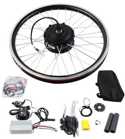 Zoobotanica 20 Zoll Ebike Umbausatz,36V 250W Vorderrad Umbausatz Kit für Brushless Nabenmotor,Elektrofahrrad Umbausatz Ebike Conversion Kit mit LED Display,Integrierte Controller (36V 250W Vorderrad)