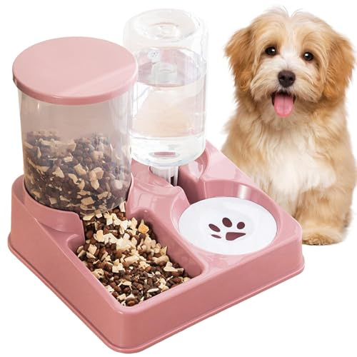 Alimentador Automático De Gatos Y Dispensador De : Comida De Doble Función Y Estación Aqua, 2 En 1 Tazón De Alimentación De Mascotas | De Autodirección para Dulce Continua, Gatos, CAC