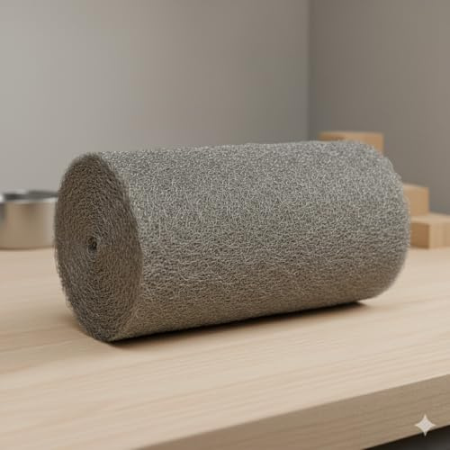 Orbis FM® 1m Ultra Fine Steel Wire Wool Pad – Grade 0000, 7cm Wide – Ideal for Polishing, Cleaning & Rodent Hole Blocking – Multipurpose Metal Wool for Home & DIY Use