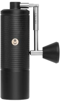Macinacaffè manuale per caffè espresso Macinino a mano Macinacaffè regolabile con nucleo in acciaio InviaSpazzola per pulizia EsternoPortatile(Black)