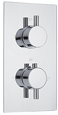 Milano Mirage 1 Outlet Twin Thermostatic Concealed Mixer Shower Valve - Chrome