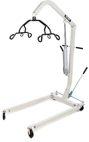 Hoyer Joerns HML400 Classic Manual Patient Lift with Pump Handle | Safe Working Load 400 lbs.| Ergonomic Pump Handle | Adjustable U-Base